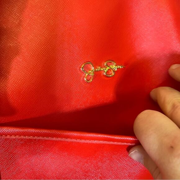 Jessica Simpson, Red Tote Bag Padded Laptop Compartment. PVC. Excellent cond! - Picture 3 of 10